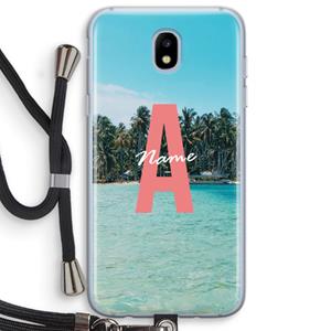CaseCompany Pacific Dream: Samsung Galaxy J5 (2017) Transparant Hoesje met koord