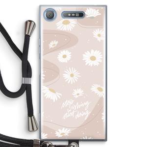 CaseCompany Daydreaming becomes reality: Sony Xperia XZ1 Transparant Hoesje met koord