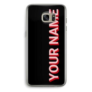 CaseCompany Namecase: Samsung Galaxy S7 Edge Transparant Hoesje