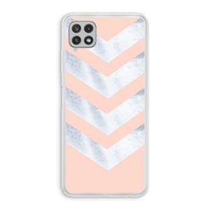 CaseCompany Marmeren pijlen: Samsung Galaxy A22 4G Transparant Hoesje