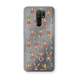 CaseCompany Gymboys: Xiaomi Redmi 9 Transparant Hoesje