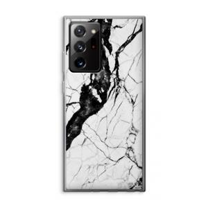 CaseCompany Witte marmer 2: Samsung Galaxy Note 20 Ultra / Note 20 Ultra 5G Transparant Hoesje