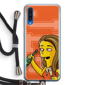 CaseCompany Jamie Lee Simpson: Samsung Galaxy A50 Transparant Hoesje met koord