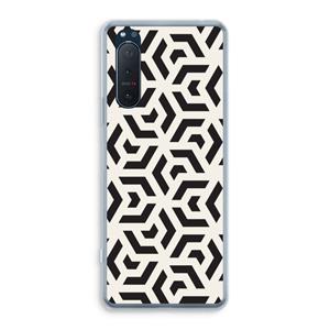 CaseCompany Crazy pattern: Sony Xperia 5 II Transparant Hoesje