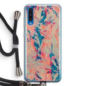 CaseCompany Alone: Samsung Galaxy A50 Transparant Hoesje met koord