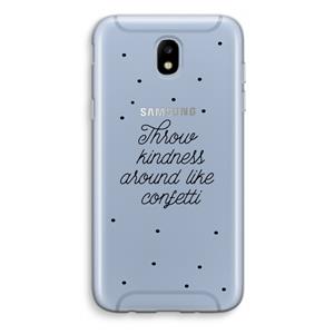 CaseCompany Confetti: Samsung Galaxy J5 (2017) Transparant Hoesje