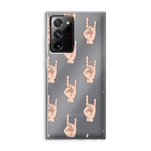 CaseCompany Rock: Samsung Galaxy Note 20 Ultra / Note 20 Ultra 5G Transparant Hoesje