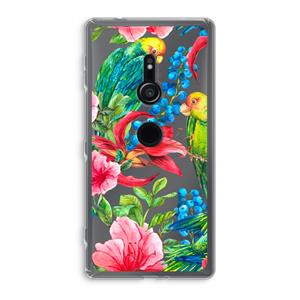 CaseCompany Papegaaien: Sony Xperia XZ2 Transparant Hoesje