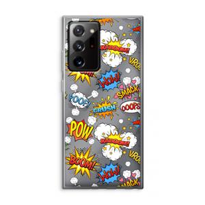 CaseCompany Pow Smack: Samsung Galaxy Note 20 Ultra / Note 20 Ultra 5G Transparant Hoesje