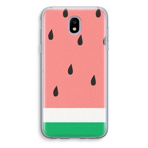 CaseCompany Watermeloen: Samsung Galaxy J5 (2017) Transparant Hoesje
