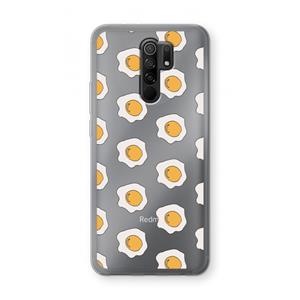 CaseCompany Bacon to my eggs #1: Xiaomi Redmi 9 Transparant Hoesje