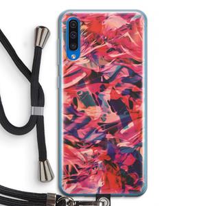 CaseCompany California: Samsung Galaxy A50 Transparant Hoesje met koord