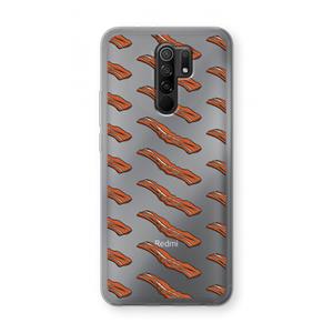 CaseCompany Bacon to my eggs #2: Xiaomi Redmi 9 Transparant Hoesje