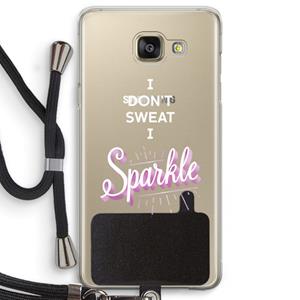 CaseCompany Sparkle quote: Samsung Galaxy A5 (2016) Transparant Hoesje met koord