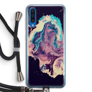 CaseCompany Cosmic Silence: Samsung Galaxy A50 Transparant Hoesje met koord