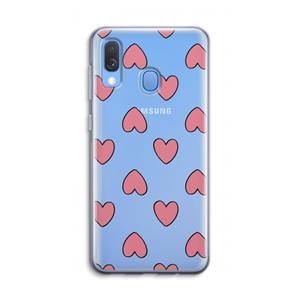 CaseCompany Ondersteboven verliefd: Samsung Galaxy A40 Transparant Hoesje