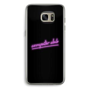 CaseCompany Vice Black: Samsung Galaxy S7 Edge Transparant Hoesje