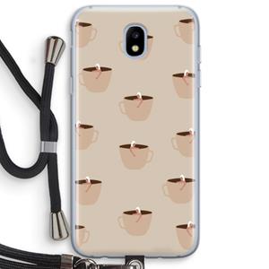 CaseCompany Morning coffee: Samsung Galaxy J5 (2017) Transparant Hoesje met koord
