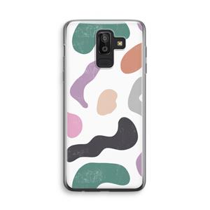 CaseCompany Memphis Shapes: Samsung Galaxy J8 (2018) Transparant Hoesje