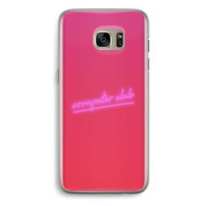 CaseCompany Vice Glow: Samsung Galaxy S7 Edge Transparant Hoesje