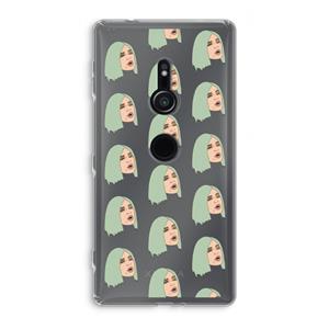 CaseCompany King Kylie: Sony Xperia XZ2 Transparant Hoesje