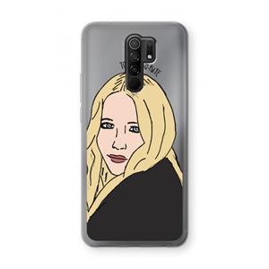 CaseCompany Mary Kate: Xiaomi Redmi 9 Transparant Hoesje
