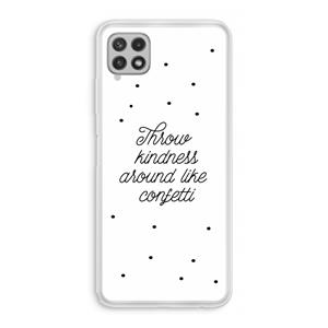 CaseCompany Confetti: Samsung Galaxy A22 4G Transparant Hoesje