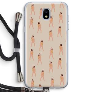 CaseCompany You're so golden: Samsung Galaxy J5 (2017) Transparant Hoesje met koord