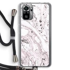 CaseCompany Mengelmoes: Xiaomi Redmi Note 10S Transparant Hoesje met koord