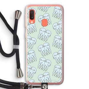 CaseCompany Octopussen: Samsung Galaxy A20e Transparant Hoesje met koord