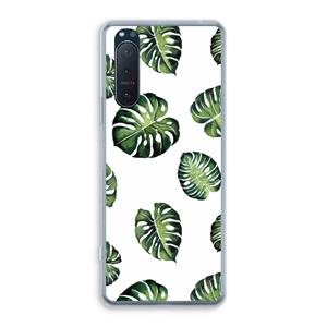 CaseCompany Tropische bladeren: Sony Xperia 5 II Transparant Hoesje