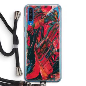 CaseCompany Endless Descent: Samsung Galaxy A50 Transparant Hoesje met koord