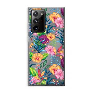 CaseCompany Tropisch 2: Samsung Galaxy Note 20 Ultra / Note 20 Ultra 5G Transparant Hoesje