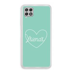 CaseCompany Friends heart pastel: Samsung Galaxy A22 4G Transparant Hoesje