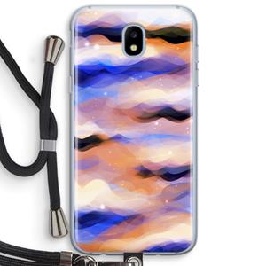 CaseCompany Donkere Wolken: Samsung Galaxy J5 (2017) Transparant Hoesje met koord