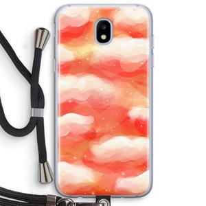 CaseCompany Lichte Wolken: Samsung Galaxy J5 (2017) Transparant Hoesje met koord