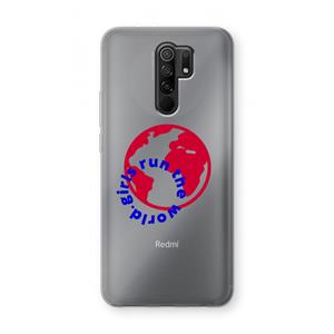 CaseCompany Run The World: Xiaomi Redmi 9 Transparant Hoesje