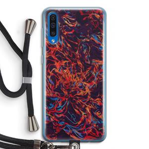 CaseCompany Lucifer: Samsung Galaxy A50 Transparant Hoesje met koord