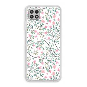 CaseCompany Sierlijke bloemen: Samsung Galaxy A22 4G Transparant Hoesje