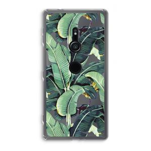 CaseCompany Bananenbladeren: Sony Xperia XZ2 Transparant Hoesje