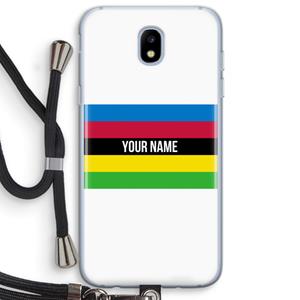 CaseCompany WK Wielrennen: Samsung Galaxy J5 (2017) Transparant Hoesje met koord
