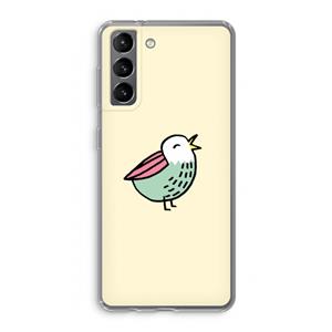 CaseCompany Birdy: Samsung Galaxy S21 Transparant Hoesje