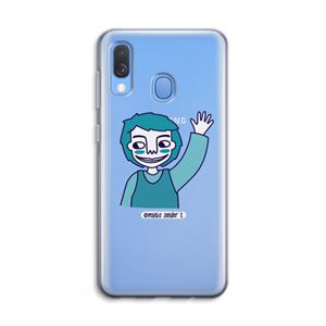 CaseCompany Zwaai: Samsung Galaxy A40 Transparant Hoesje
