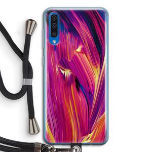 CaseCompany Phoenix: Samsung Galaxy A50 Transparant Hoesje met koord