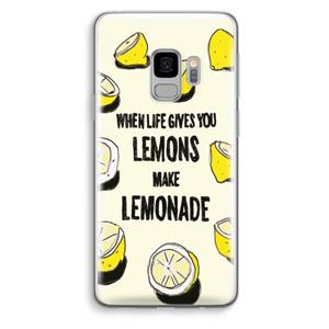 CaseCompany Lemonade: Samsung Galaxy S9 Transparant Hoesje