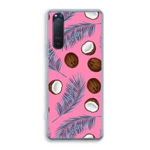 CaseCompany Kokosnoot roze: Sony Xperia 5 II Transparant Hoesje