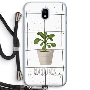 CaseCompany Kamerplant op vensterruit: Samsung Galaxy J5 (2017) Transparant Hoesje met koord
