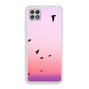 CaseCompany Fly away: Samsung Galaxy A22 4G Transparant Hoesje