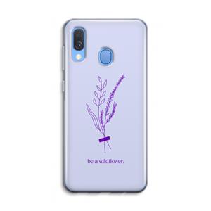CaseCompany Be a wildflower: Samsung Galaxy A40 Transparant Hoesje