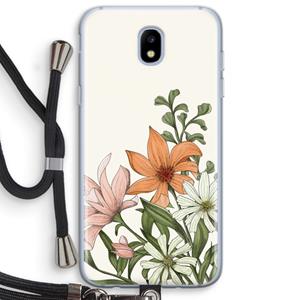 CaseCompany Floral bouquet: Samsung Galaxy J5 (2017) Transparant Hoesje met koord